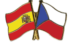 Pin de banderas checa y española